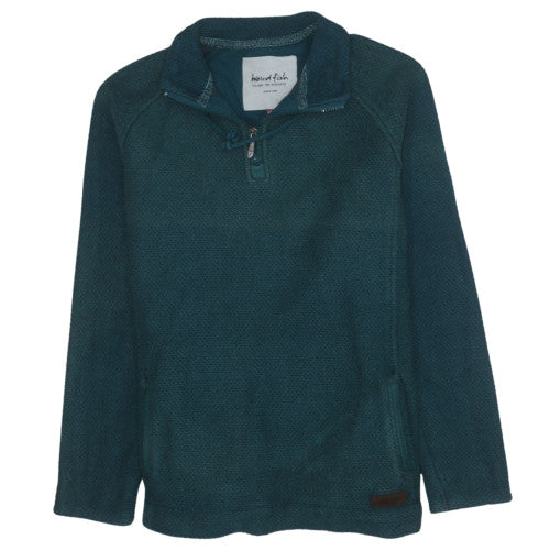 Weird Fish Womens Green Size 18 1/4 Zip Pullover Activewear Jacket