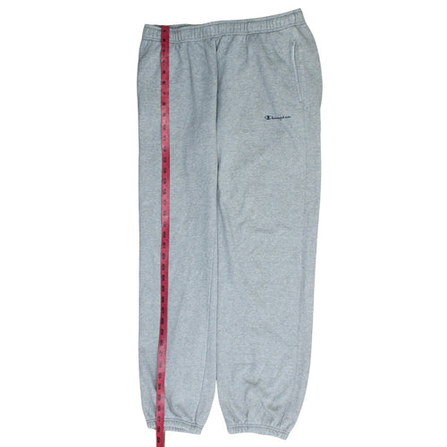Champion Men's Grey Fleece Sweatpants L Regular Fit Activewear