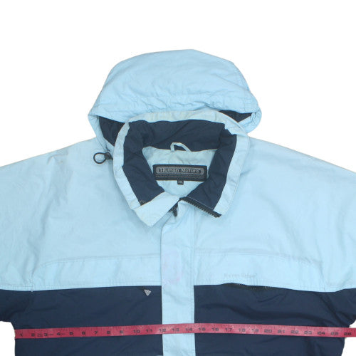 Human Nature Men's Blue 2XL Waterproof Hooded Parka Jacket