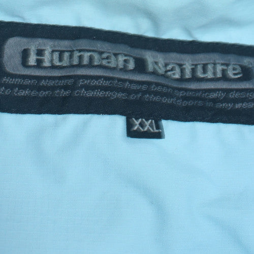 Human Nature Men's Blue 2XL Waterproof Hooded Parka Jacket