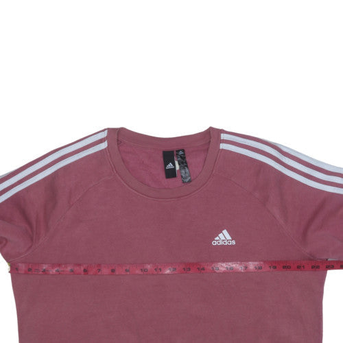 Adidas Womens Pink Crew Neck Sweatshirt XL Pullover Casual Sportswear