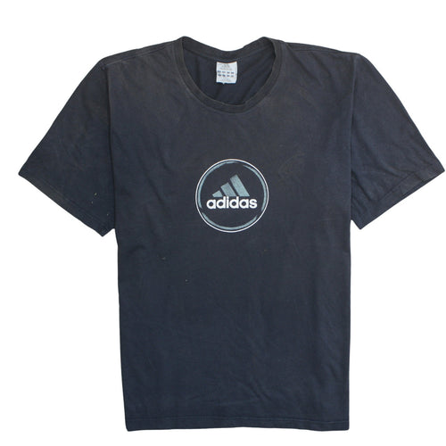 Adidas Men's Black 2XL Sports Logo Short Sleeve Crew Neck T-Shirt