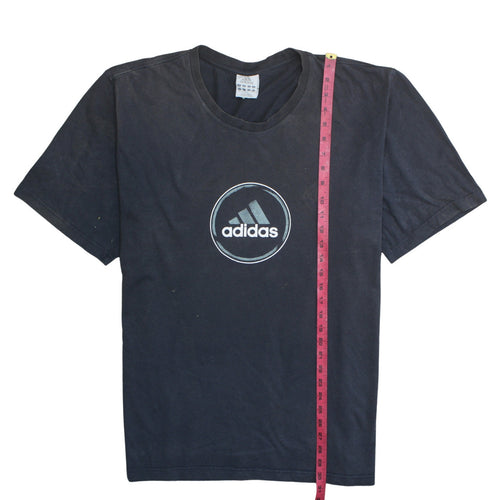 Adidas Men's Black 2XL Sports Logo Short Sleeve Crew Neck T-Shirt