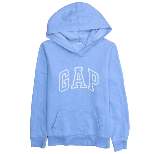 GAP Womens Blue Small Pullover Hoodie with Logo