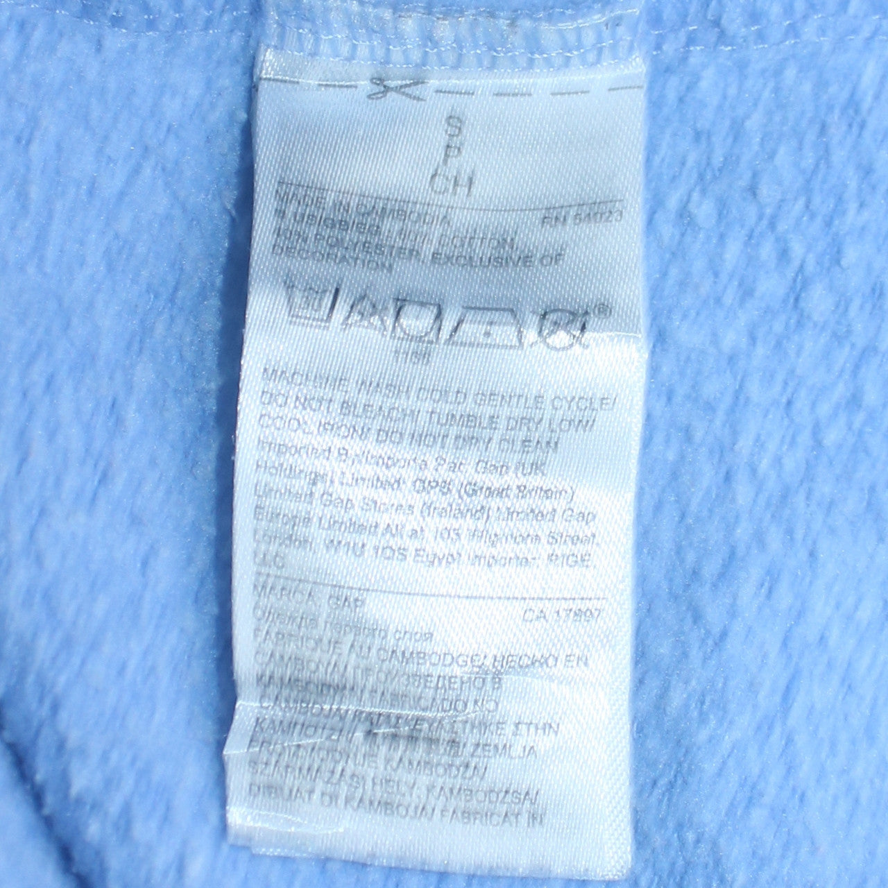 GAP Womens Blue Small Pullover Hoodie with Logo
