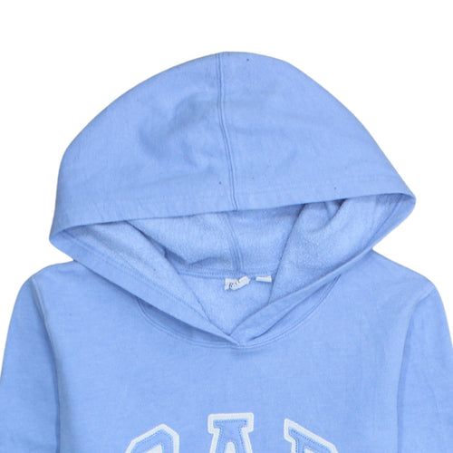 GAP Womens Blue Small Pullover Hoodie with Logo