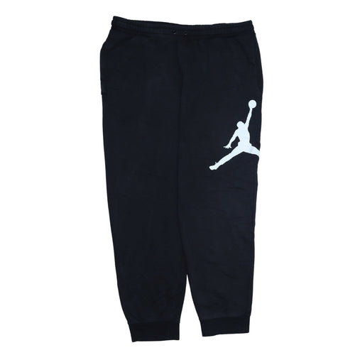 Jordan Mens Black XL Jogger Sweatpants Tapered Fleece Activewear