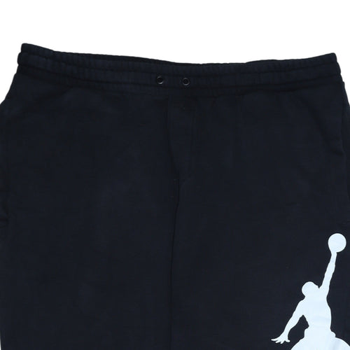 Jordan Mens Black XL Jogger Sweatpants Tapered Fleece Activewear
