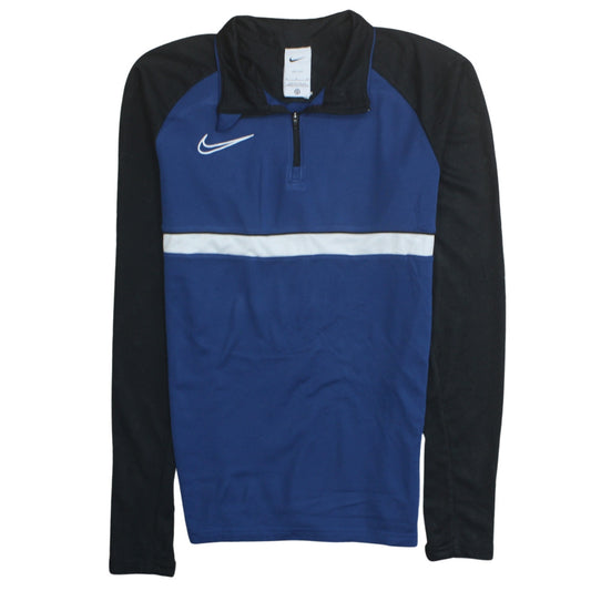 Nike Men's Blue 1/4 Zip Dri-FIT Athletic Sweatshirt Size S
