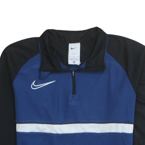 Nike Men's Blue 1/4 Zip Dri-FIT Athletic Sweatshirt Size S