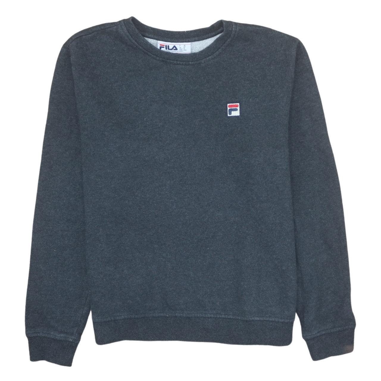 Fila Men's Grey Crew Neck Pullover Sweatshirt Size M