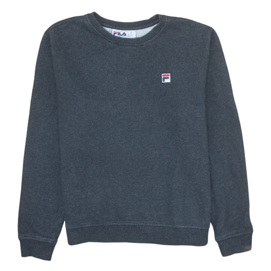 Fila Men's Grey Crew Neck Pullover Sweatshirt Size M