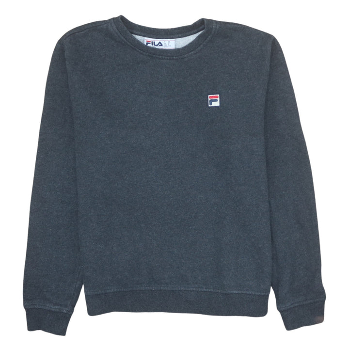 Fila Men's Grey Crew Neck Pullover Sweatshirt Size M
