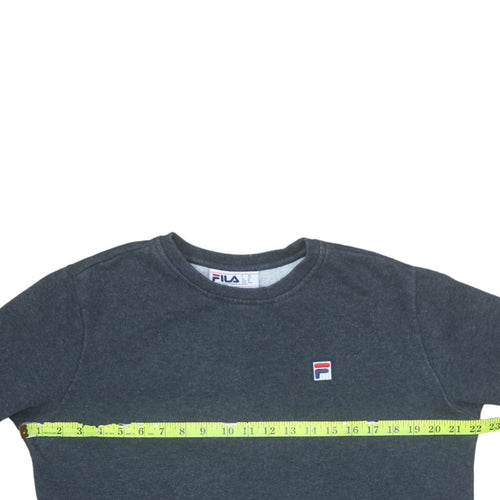 Fila Men's Grey Crew Neck Pullover Sweatshirt Size M