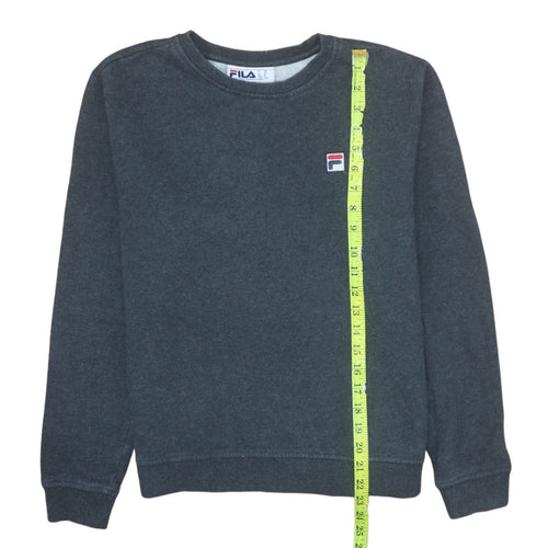 Fila Men's Grey Crew Neck Pullover Sweatshirt Size M