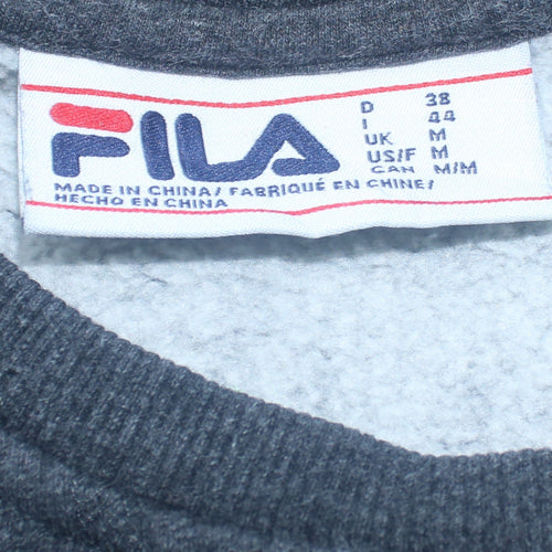 Fila Men's Grey Crew Neck Pullover Sweatshirt Size M