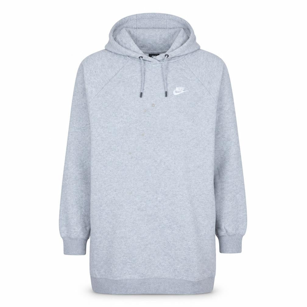 Front view of Nike Men's Grey Pullover Hoodie M Regular Fit Sweatshirt
