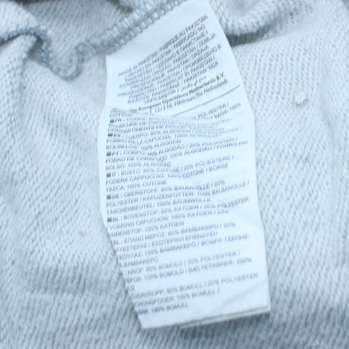 Nike Men's Grey Pullover Hoodie M Regular Fit Sweatshirt