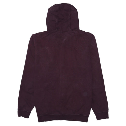 Nike Men's Brown XL Full Zip Hoodie with Logo and Pockets
