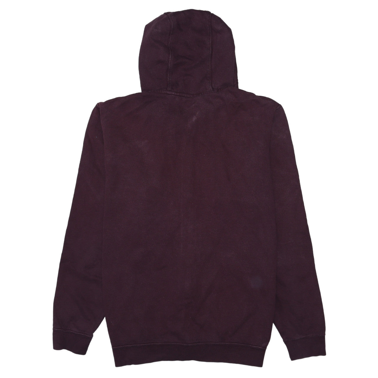 Nike Men's Brown XL Full Zip Hoodie with Logo and Pockets