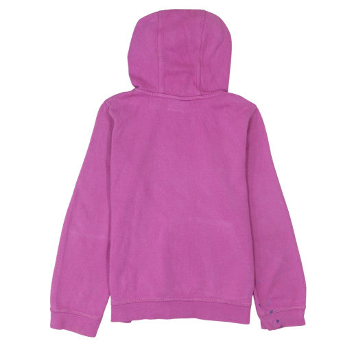 Nike Womens Pink Pullover Hoodie L Graphic Logo Cotton Blend