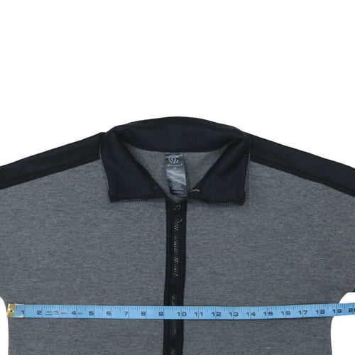 Champion Men's Grey Full Zip Track Jacket Size M Athletic Style