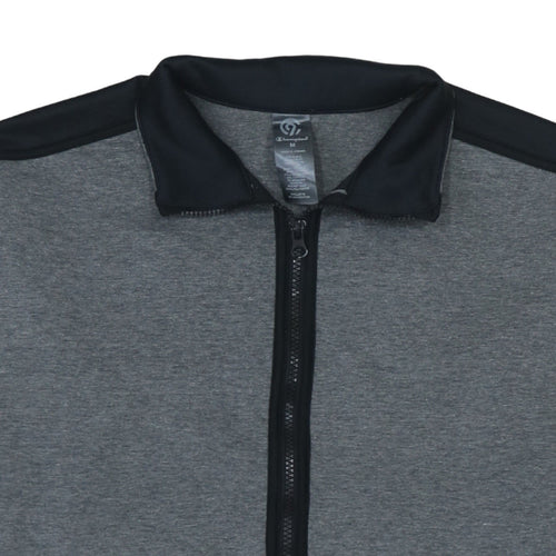 Champion Men's Grey Full Zip Track Jacket Size M Athletic Style
