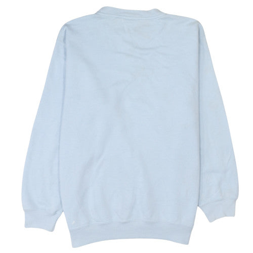 Reebok Mens Blue Crew Neck Fleece Sweatshirt L Regular Fit