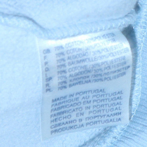 Reebok Mens Blue Crew Neck Fleece Sweatshirt L Regular Fit