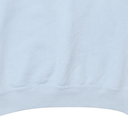 Reebok Mens Blue Crew Neck Fleece Sweatshirt L Regular Fit