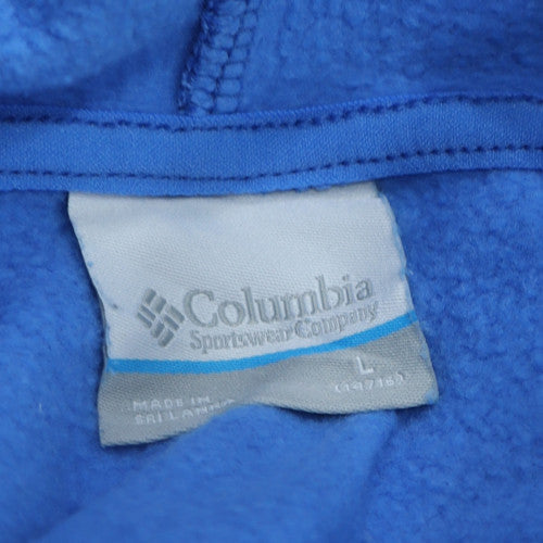 Columbia Women’s Blue Pullover Hoodie Size L Cotton Blend Fleece