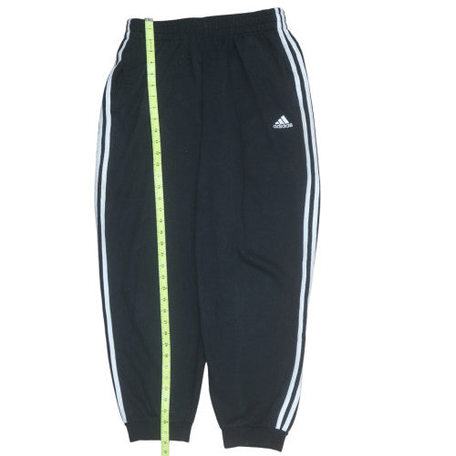 Adidas Women Black L Jogger Track Pants Elastic Waist Pockets