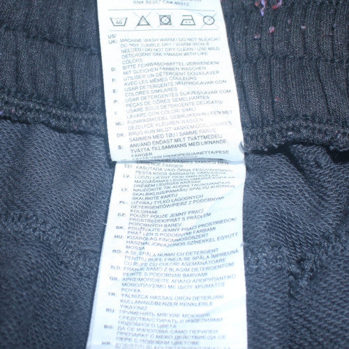 Adidas Women Black L Jogger Track Pants Elastic Waist Pockets