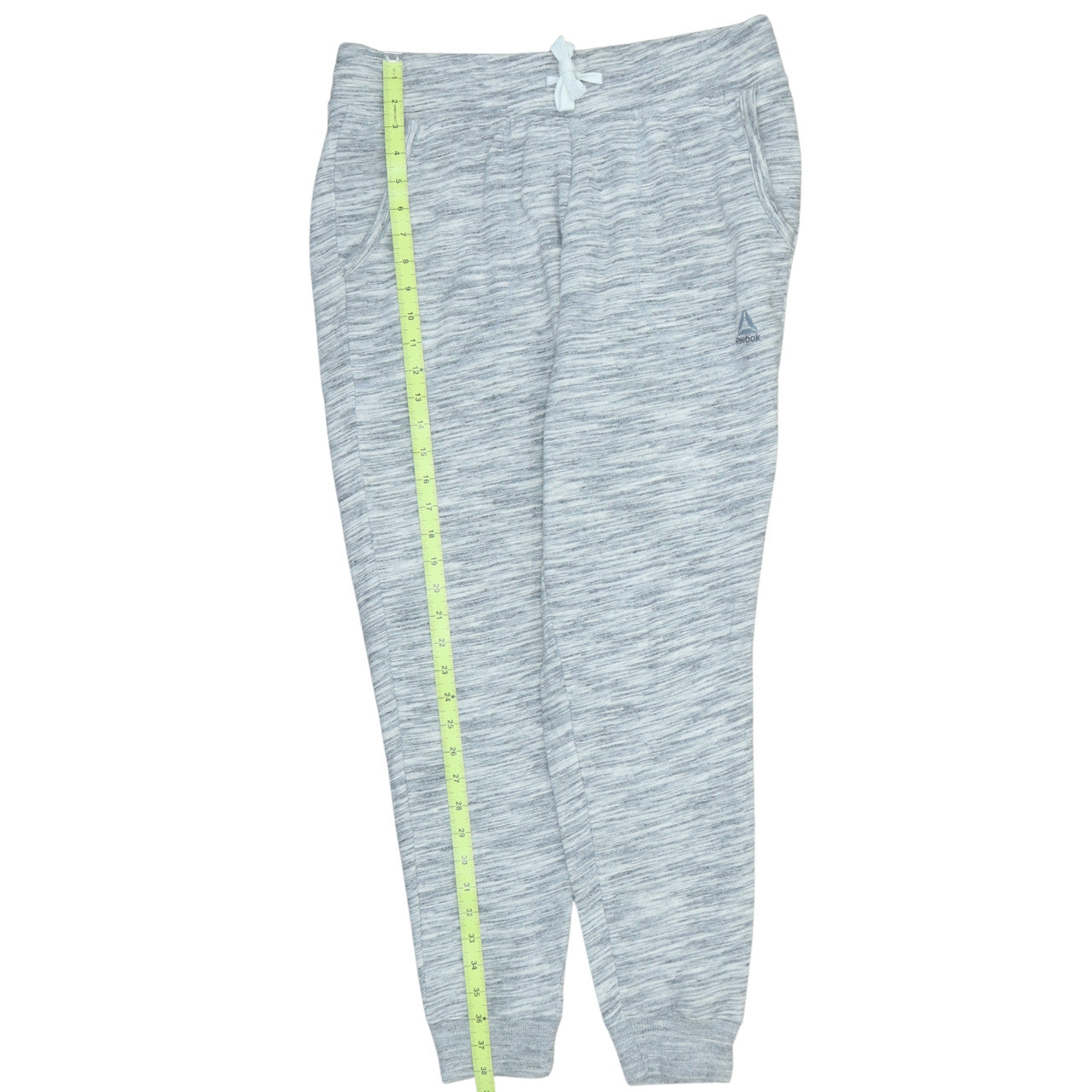 Reebok Womens Grey Jogger Sweatpants M Regular Fit Fleece