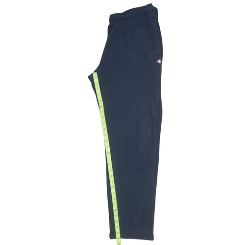 Champion Men's Blue Fleece Sweatpants Size L Elastic Waist Joggers