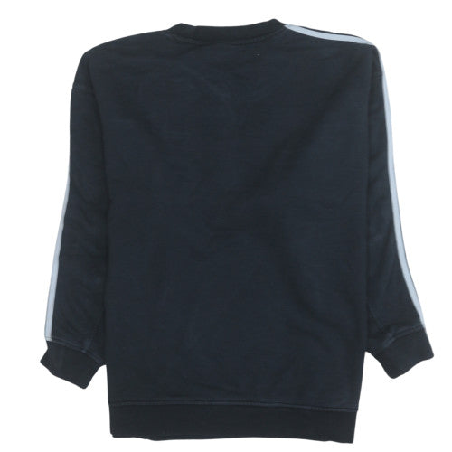 Adidas Womens Black Crew Neck Sweatshirt Size 10 Regular Fit
