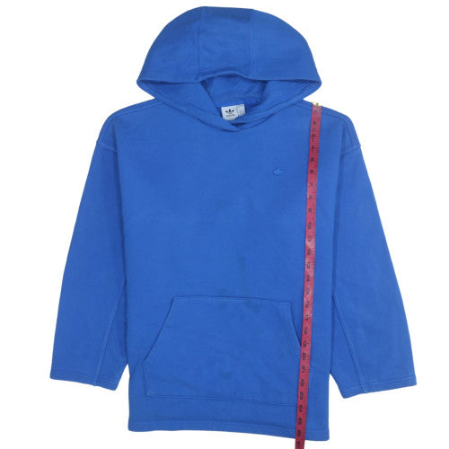 Adidas Men Blue Pullover Hoodie Size L Regular Fleece