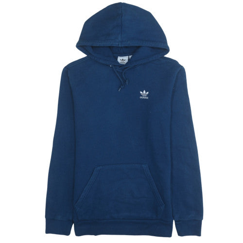 Adidas Mens Blue Pullover Hoodie Medium Regular Fit Fleece