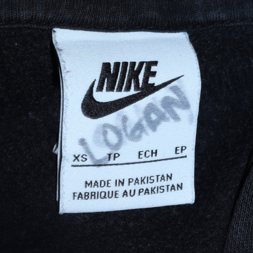Nike Men's Black XS Pullover Hoodie Fleece Logo Sweatshirt
