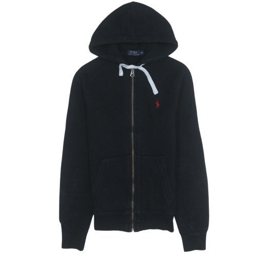 Ralph Lauren Men's Black XS Full Zip Hoodie Cotton Blend