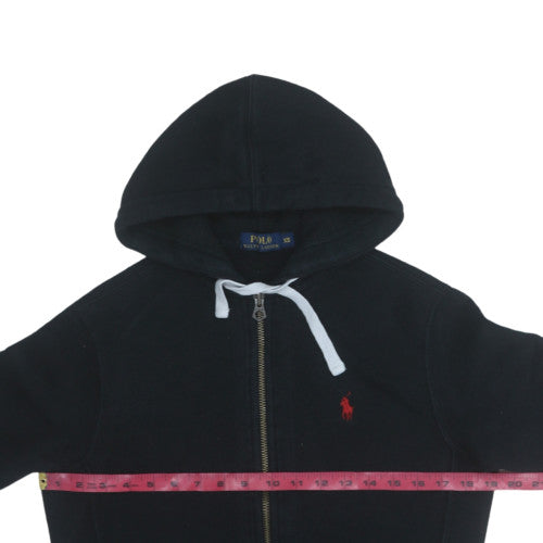 Ralph Lauren Men's Black XS Full Zip Hoodie Cotton Blend