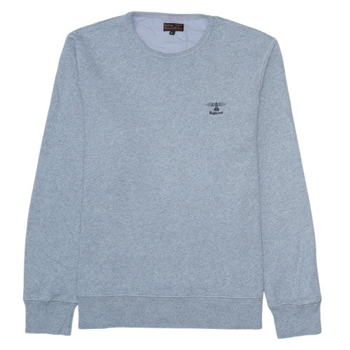 Barbour Beacon Brand Men's Grey L Pullover Crew Neck Sweatshirt
