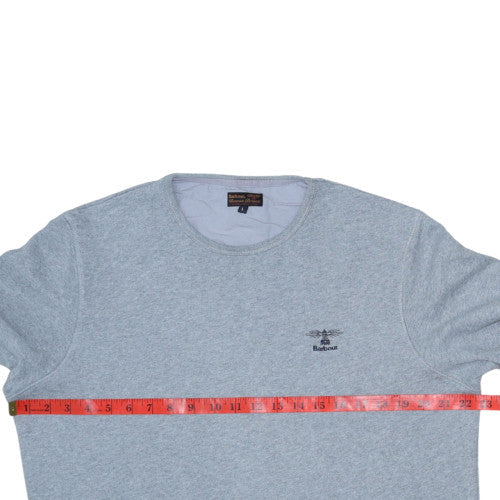 Barbour Beacon Brand Men's Grey L Pullover Crew Neck Sweatshirt