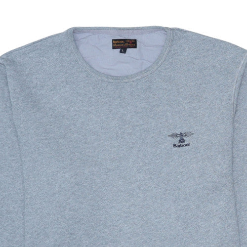 Barbour Beacon Brand Men's Grey L Pullover Crew Neck Sweatshirt