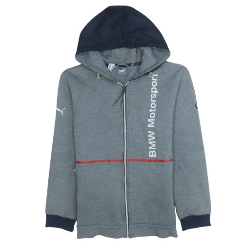Puma BMW Motorsport Grey Full Zip Men's Hoodie Size M