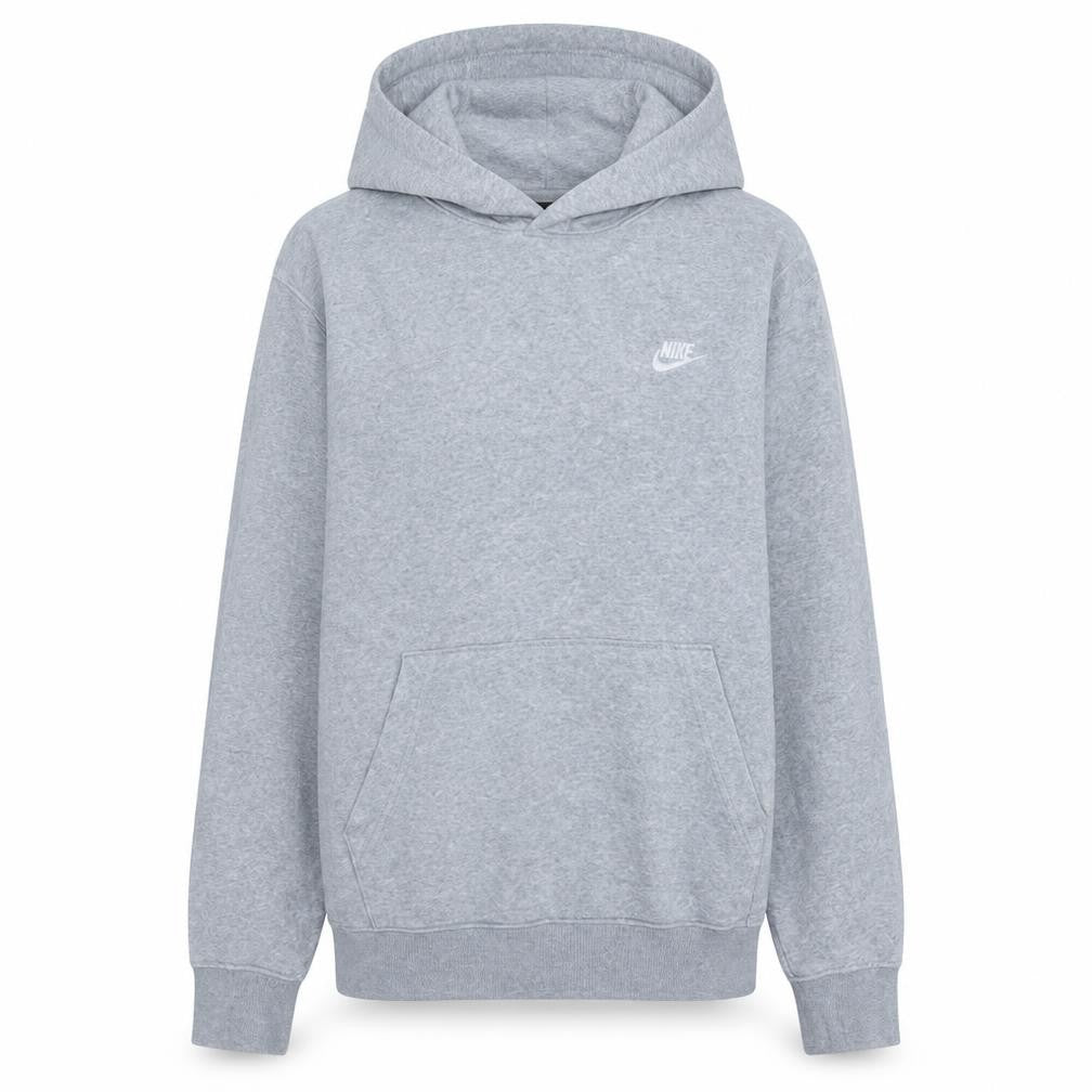 Front view of Nike Women’s Grey Pullover Hoodie M Regular Fit Casual Sweatshirt