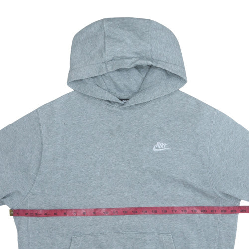 Nike Women’s Grey Pullover Hoodie M Regular Fit Casual Sweatshirt