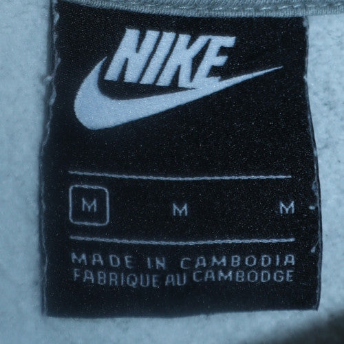 Nike Women’s Grey Pullover Hoodie M Regular Fit Casual Sweatshirt