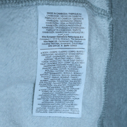 Nike Women’s Grey Pullover Hoodie M Regular Fit Casual Sweatshirt