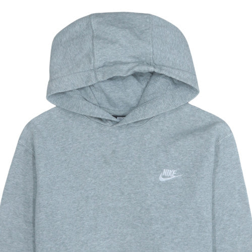 Nike Women’s Grey Pullover Hoodie M Regular Fit Casual Sweatshirt